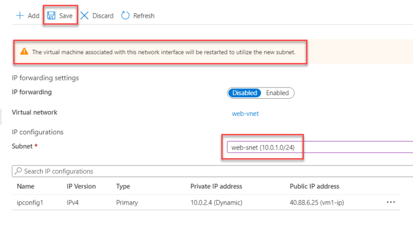Azure Virtual Machines – Change the Subnet of a Virtual Machine or ...