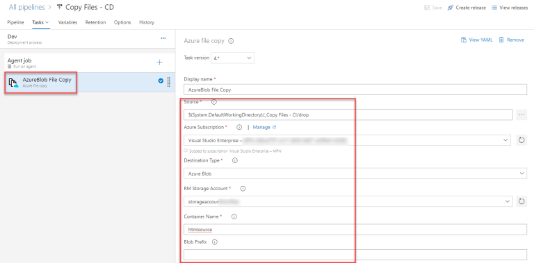 Azure DevOps – Copy Files from git Repository to Azure Storage Account ...