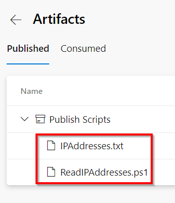 Azure DevOps - Automate Bulk IP Address Restriction of Azure App Service dynamically using PowerShell & Azure DevOps Pipeline - Summary - Publish Artifacts