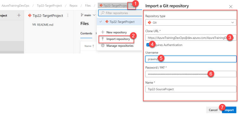 Azure DevOps – Tips and Tricks – 22 – Import Git repository – Praveen ...