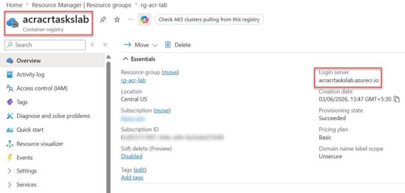 AI-200 – Azure Container Registry – ACR Quick Tasks Build Container ...